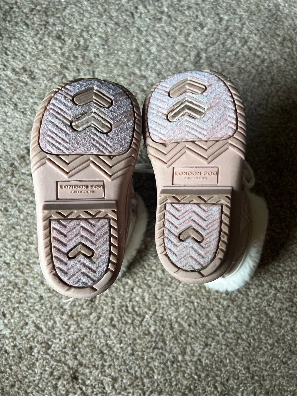 Toddler Size 6 Pink Faux-Fur Winter Boots